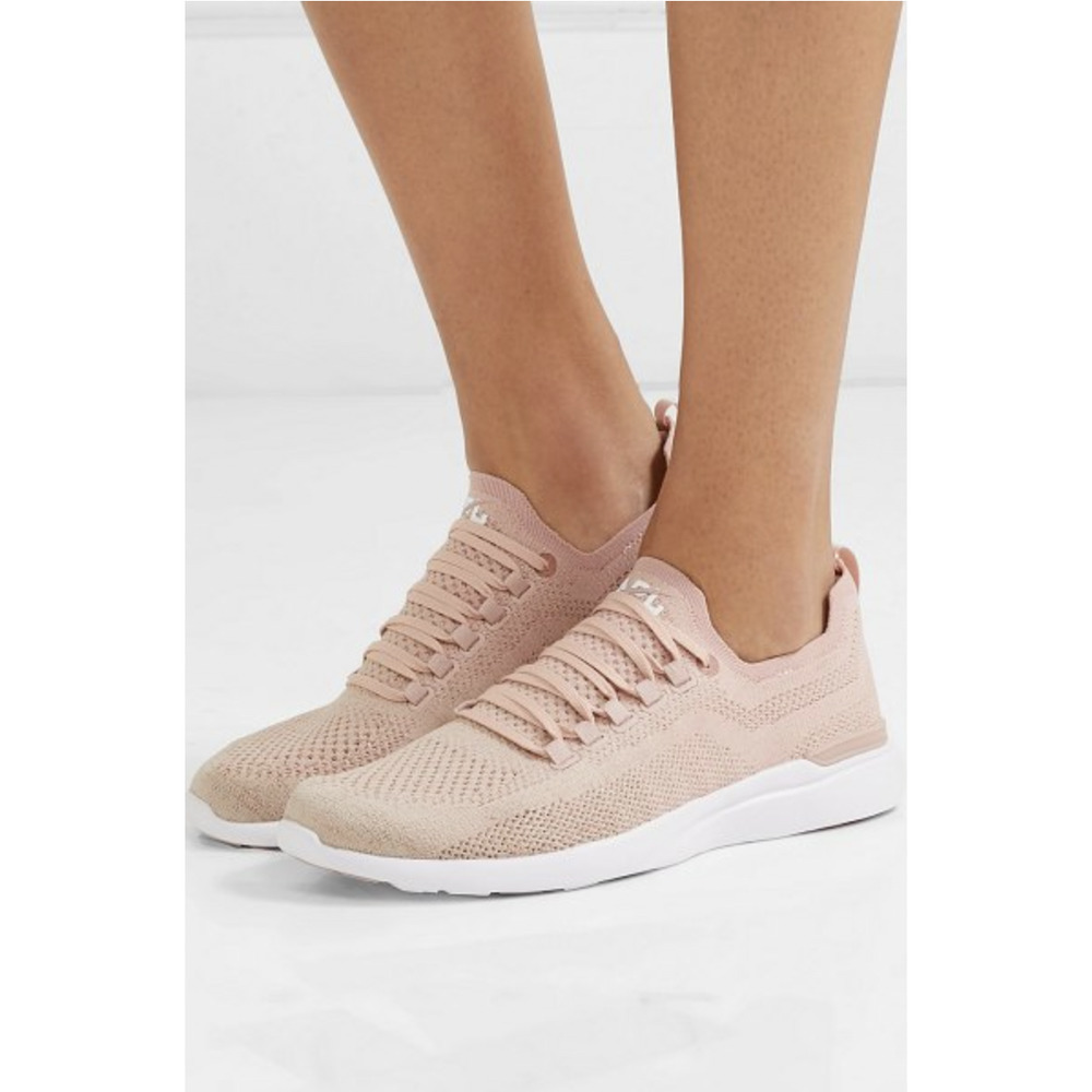 APL Techloom Breeze Metallic Mesh Knit Sneakers Blush Pink 10 MINT
